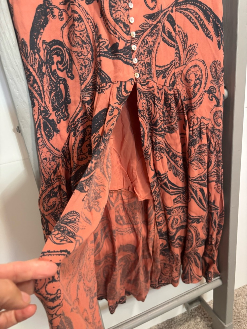 Free People women’s 6 Maxi Skirt, bohemian, festival, hippie, western, earthy - Picture 4 of 12